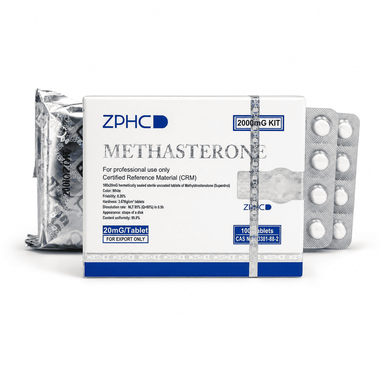 Methasterone 20mg (100 Tablets) – ZPHC